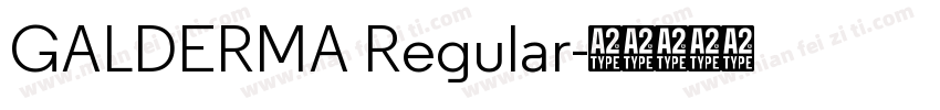 GALDERMA Regular字体转换